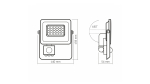 Naświetlacz LED 20W NW SMD IP65 PIR, biały