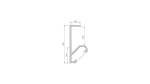 Profil LED LUMINES typ Q18 srebrny anodowany 2 m