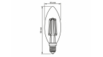 Źródło LED E14 6W G35 Filament Biała Ciepła