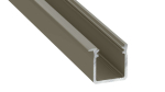 Profil LED LUMINES typ J inox anodowany 3 m
