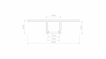 Profil LED LUMINES typ Falco surowy 1 m