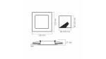 Panel LED 6W kwadrat Neutralny