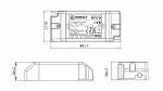 Zasilacz LED CobaltElectro PFV 12V 8W IP20 B