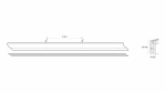 Neon LED Flex 3Y 4x10 140 LED/m 12W/m 24V YELLOW