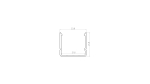 Profil LUMINES typ RAI czarny anodowany 1 m
