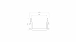 Profil LUMINES typ Strada M1 srebrny anodowany 2,02 m