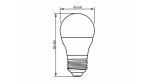 Źródło LED E27 4W G45 Biała Ciepła