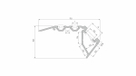 Profil LED LUMINES typ Scala czarny anodowany 2,02 m